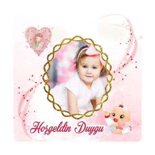 Yeni Doğan Temalı Doğum Günü Magneti